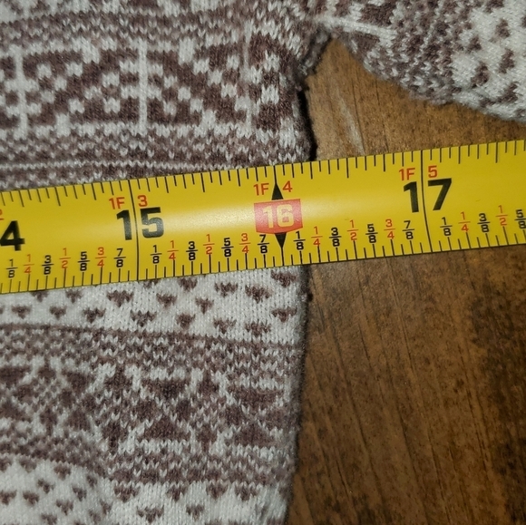 Tan Brown Striped Crew Neck Sweater - XS - Picture 6 of 9